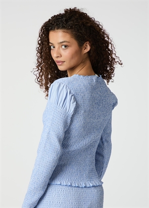 Sirine smock bluse Lyseblå Neo Noir 